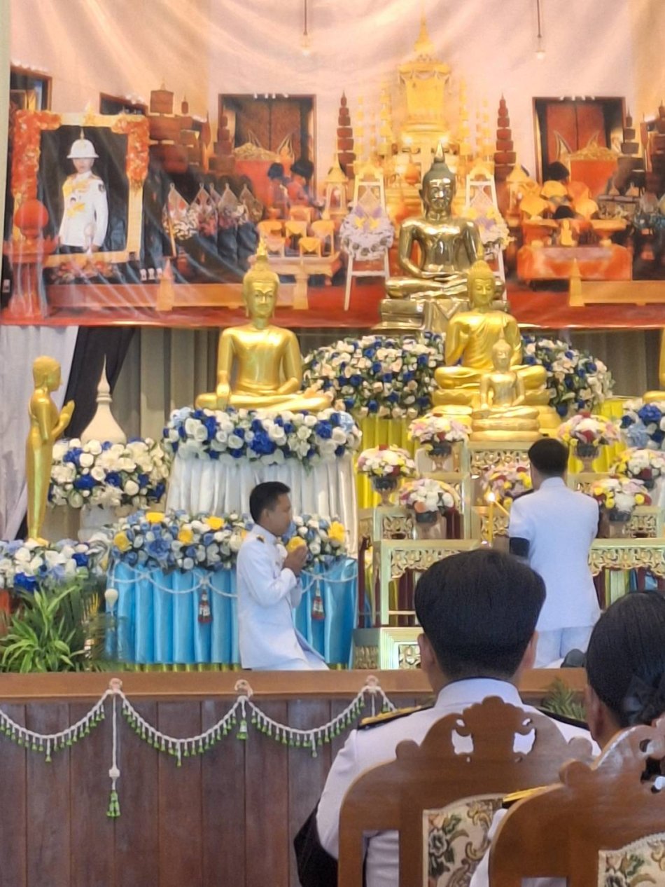 ร่วมพิธีบำเพ็ญกุศลสัตตมวาร 7 วัน เพื่ออุทิศถวายเป็นพระกุศลแด่สมเด็จพระเจ้าลูกเธอ เจ้าฟ้าพัชรกิติยาภา นเรนทิราเทพยวดี กรมหลวงราชสาริณีสิริพัชร มหาวัชรราชธิดา 
